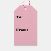 Kersenbloesem - Magenta Cadeaulabel (Achterkant)