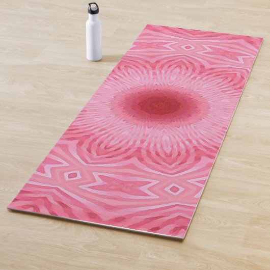 kersenbloesem mandala - schilderij yogamat (In situ)