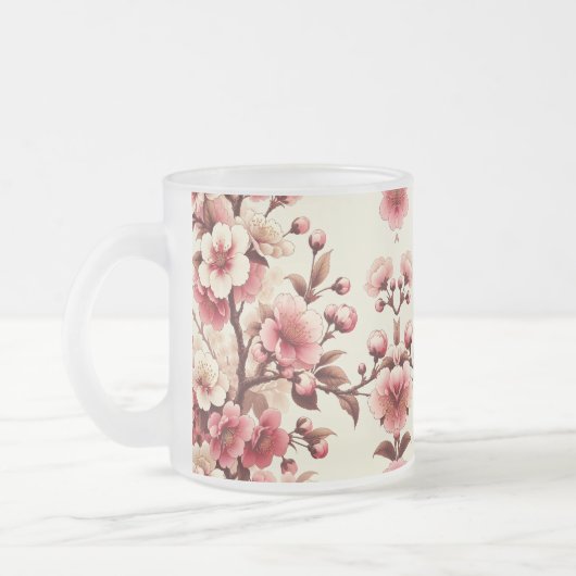 Kersenbloesem Matglas Koffiemok (Links)