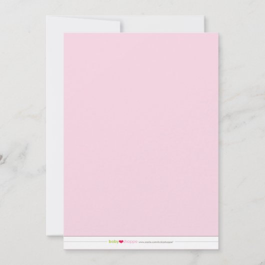 Kersenbloesem Meisje Geboorteaankondiging : baby r Aankondiging (Achterkant)