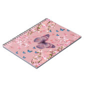 Kersenbloesem met vlinders notitieboek (Linkerzijde)