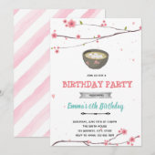 Kersenbloesem miso thema kaart (Voorkant / Achterkant)