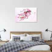 Kersenbloesem Moeder Canvasprint (Diverse Maten) Canvas Afdruk (Insitu (Slaapkamer))