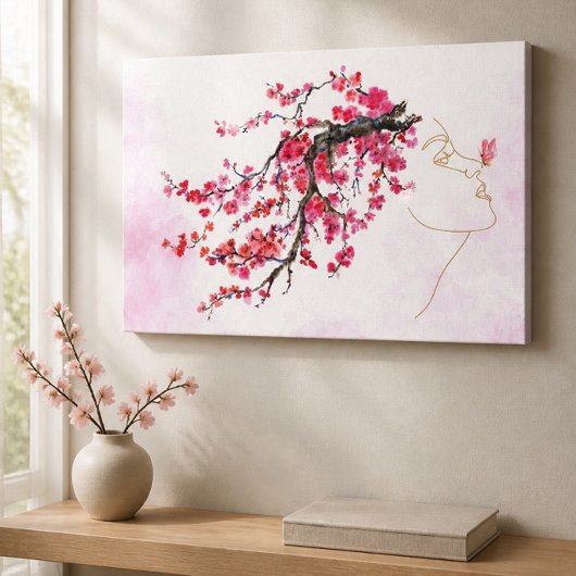 Kersenbloesem Moeder Canvasprint (Diverse Maten) Canvas Afdruk