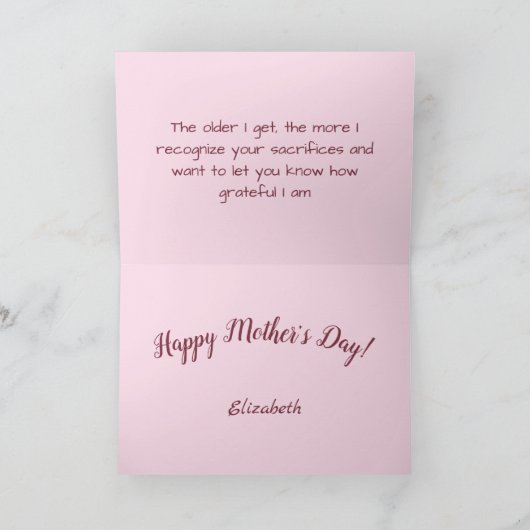 Kersenbloesem Moederdag Feestdagen Kaart (Binnen)