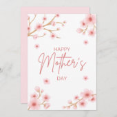 Kersenbloesem Moederdag Feestdagenkaart (Voorkant / Achterkant)