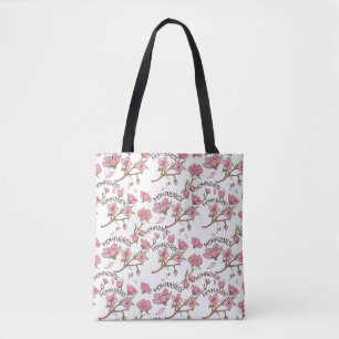 Kersenbloesem Moederlijkheid Roze Bloemmotief Tote Bag