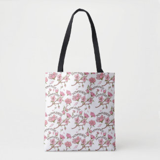 Kersenbloesem Moederlijkheid Roze Bloemmotief Tote Bag