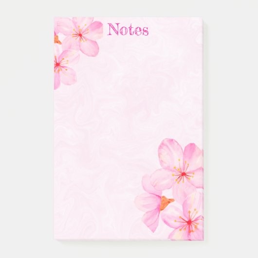 Kersenbloesem Mooie Roze Op Maat Post-it® Notes (Voorkant)