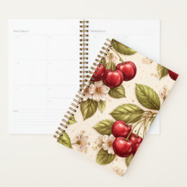 Kersenbloesem Motief Rode Kersen  Planner