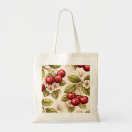 Kersenbloesem Motief Rode Kersen  Tote Bag