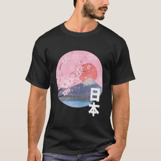 Kersenbloesem Mount Fuji Japans Japan T-shirt