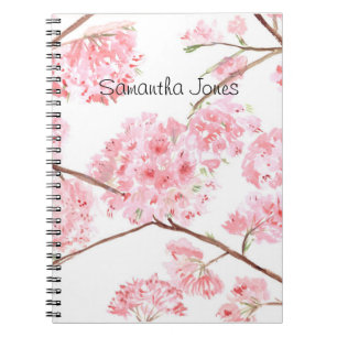 Kersenbloesem Natuur Sakura Floral Japans Notitieboek