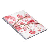 Kersenbloesem Natuur Sakura Floral Japans Notitieboek (Rechterzijde)