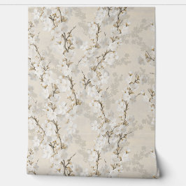 Kersenbloesem neutraal - beige behang