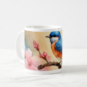 Kersenbloesem ontwerp Mooie mokken, kopjes Koffiemok (Voorkant links)