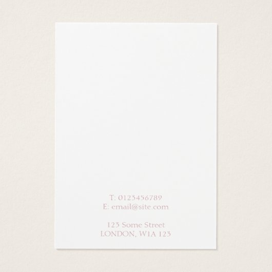 Kersenbloesem oorbel display kaart (Achterkant)