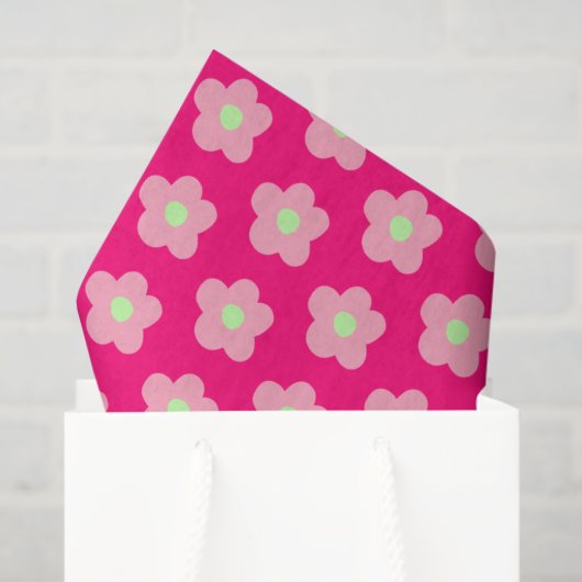 Kersenbloesem op roze tissuepapier (Cadeauzakje)