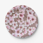 Kersenbloesem Papieren Bordje (Voorkant)