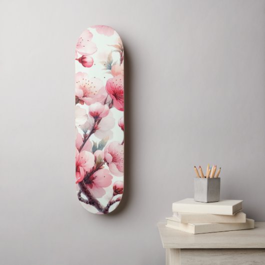 Kersenbloesem Persoonlijk Skateboard (Muurkunst)