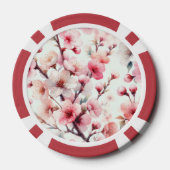 Kersenbloesem Poker Chips (Achterkant)