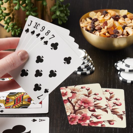 Kersenbloesem Pokerkaarten (Insitu)