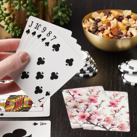 Kersenbloesem Pokerkaarten (Insitu)