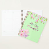 Kersenbloesem Pretty Roze & Groen Aangepast  Planner (Display)