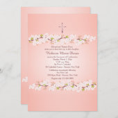 Kersenbloesem religieuze uitnodiging (Voorkant / Achterkant)