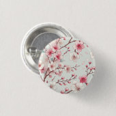 Kersenbloesem Ronde Button 3,2 Cm (Voorkant /achterkant)