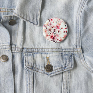 Kersenbloesem Ronde Button 5,7 Cm