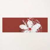 Kersenbloesem, rood en witte gierig sakura yogamat (Achterkant (horizontaal))