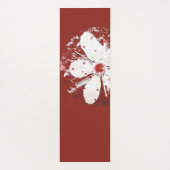 Kersenbloesem, rood en witte gierig sakura yogamat (Achterkant)
