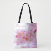 Kersenbloesem Roze Bloem Tote Bag (Voorkant)