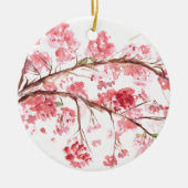 Kersenbloesem roze bloemen bloem sakura Japans Keramisch Ornament (Voorkant)