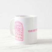 Kersenbloesem roze bloemen Japan Koffiemok (Voorkant links)