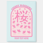 Kersenbloesem roze bloemen Japan Magneet (Voorkant)