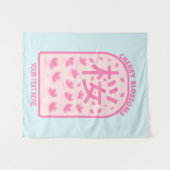 Kersenbloesem roze bloemen Japan Wandkleed (Voorkant (horizontaal))