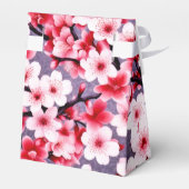 Kersenbloesem roze bloementuinpatroon bedankdoosjes (Achterkant)