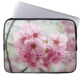 Kersenbloesem, roze bloemfotografie laptop sleeve