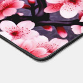 Kersenbloesem roze bloemmotief bureaumat (Hoek)