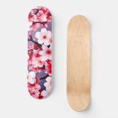 Kersenbloesem roze bloemmotief persoonlijk skateboard (Voorkant)