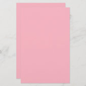 Kersenbloesem roze effen kleur briefpapier (Voorkant / Achterkant)