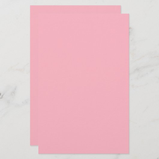 Kersenbloesem roze effen kleur briefpapier (Voorkant / Achterkant)