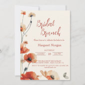 Kersenbloesem roze en witte bruidsbrunch kaart (Voorkant)