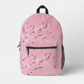 Kersenbloesem Roze Glitters Bedrukte Rugzak (Voorkant)