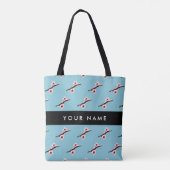 Kersenbloesem, Roze Sakura, Je Naam Tote Bag (Achterkant)