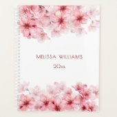 Kersenbloesem Roze Wit Aangepast Planner (Voorkant)