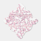 Kersenbloesem Roze Wit Bloemstuk Naam Bedankdoosjes (Uitgevouwen)