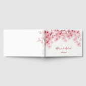 Kersenbloesem Roze Witte Bruiloft Gastenboek (Volledig)